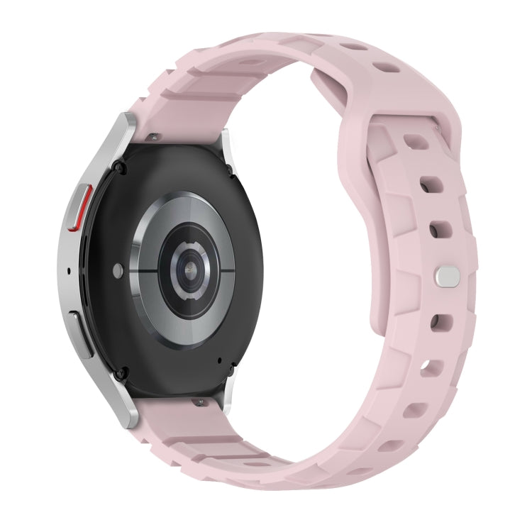 18mm Armor Silicone Watch Band(Pink) - 20mm Bands by PMC Jewellery | Online Shopping South Africa | PMC Jewellery