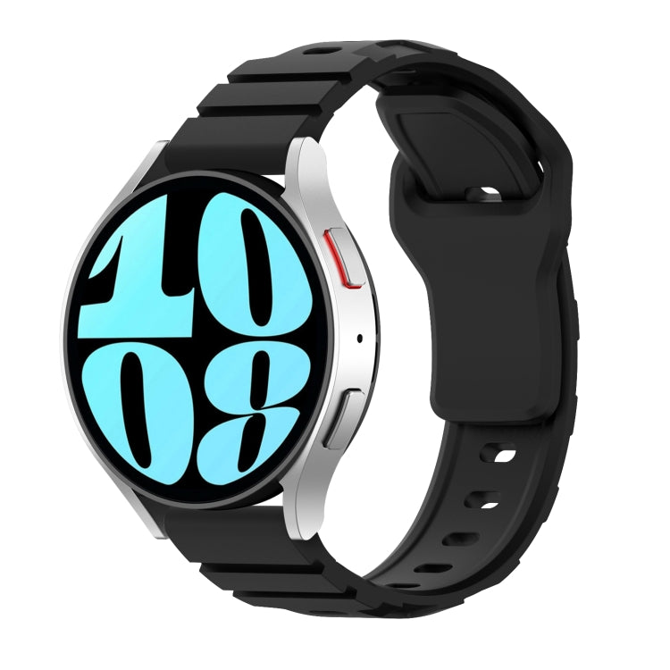 20mm Armor Silicone Watch Band(Black) - 20mm Bands by PMC TechLife | Online Shopping South Africa | PMC TechLife | Buy Now Pay Later Mobicred