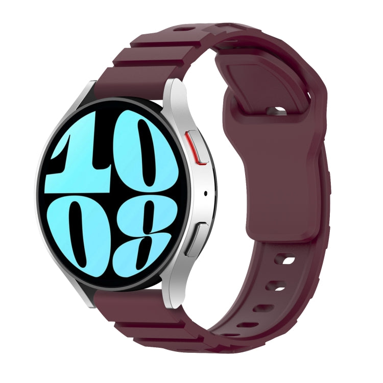 20mm Armor Silicone Watch Band(Wine Red) - 20mm Bands by PMC TechLife | Online Shopping South Africa | PMC TechLife