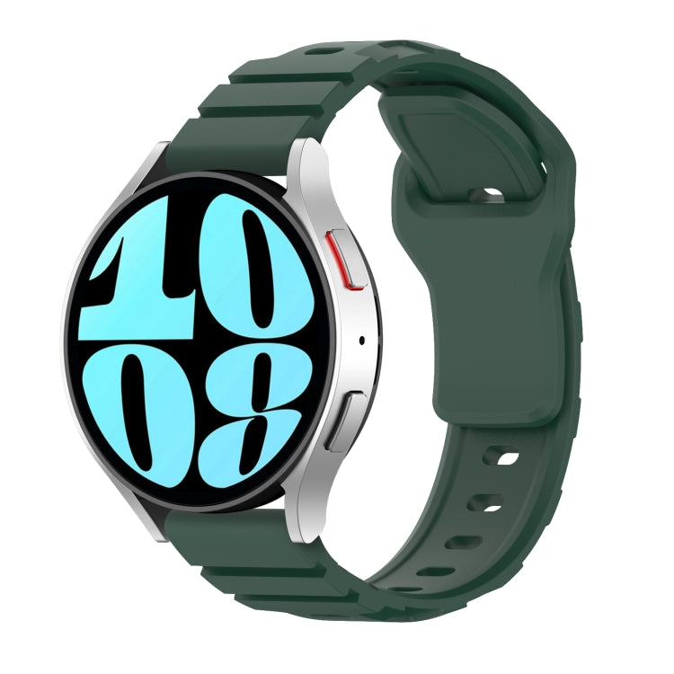 20mm Armor Silicone Watch Band(Dark Green) - 20mm Bands by PMC Jewellery | Online Shopping South Africa | PMC Jewellery