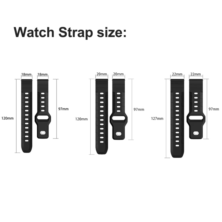 18mm Armor Silicone Watch Band(Yellow) - 18mm Bands by PMC TechLife | Online Shopping South Africa | PMC TechLife | Buy Now Pay Later Mobicred