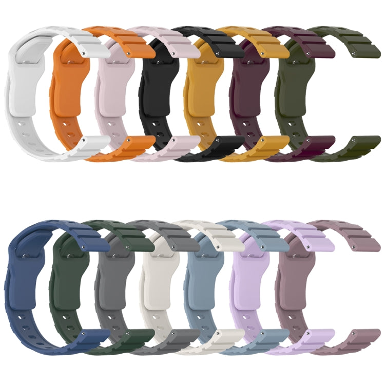 22mm Armor Silicone Watch Band(White) - 22mm Bands by PMC Jewellery | Online Shopping South Africa | PMC Jewellery