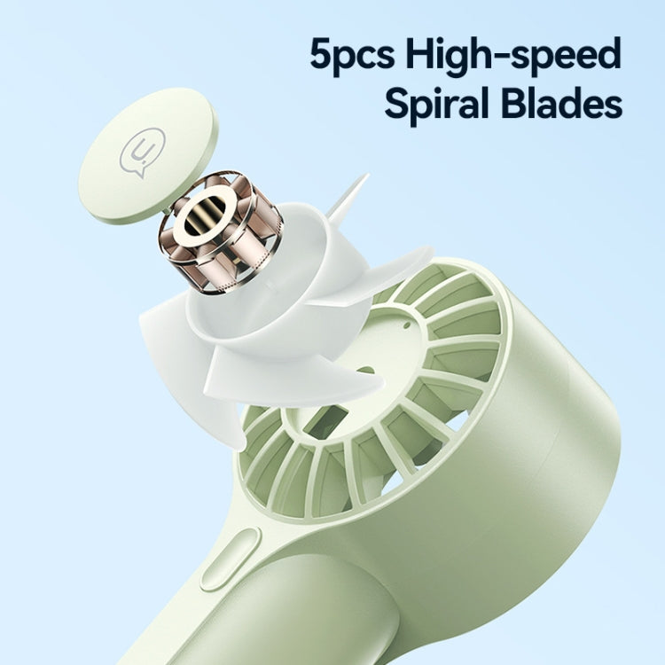 USAMS ZB288 Portable Type-C Rechargeable High Speed Handheld Mini Fan(Pink) - Electric Fans by USAMS | Online Shopping South Africa | PMC TechLife | Buy Now Pay Later Mobicred