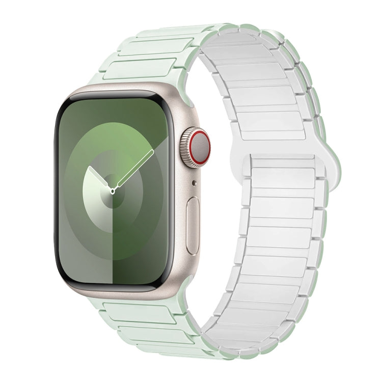 For Apple Watch 38mm I-Shaped Magnetic Silicone Watch Band(Mint White) - free shipping - PMC TechLife - Order now!