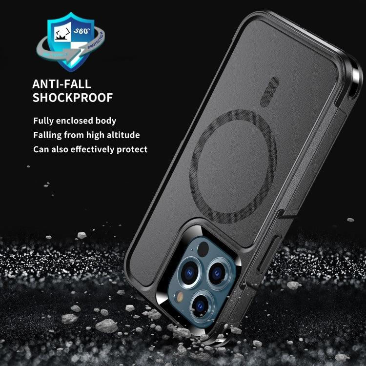For iPhone 13 Pro Max RedPepper Armor Magsafe PC Hybrid TPU Phone Case(Black) - iPhone 13 Pro Max Cases by RedPepper | Online Shopping South Africa | PMc TechLife | Buy Now Pay Later Mobicred