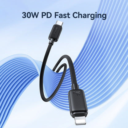 USAMS US-SJ697 USB-C / Type-C to 8 Pin 30W Striped Fast Charge Data Cable, Length:2m(Blue) - 2 in 1 Cable by USAMS | Online Shopping South Africa | PMC Jewellery | Buy Now Pay Later Mobicred