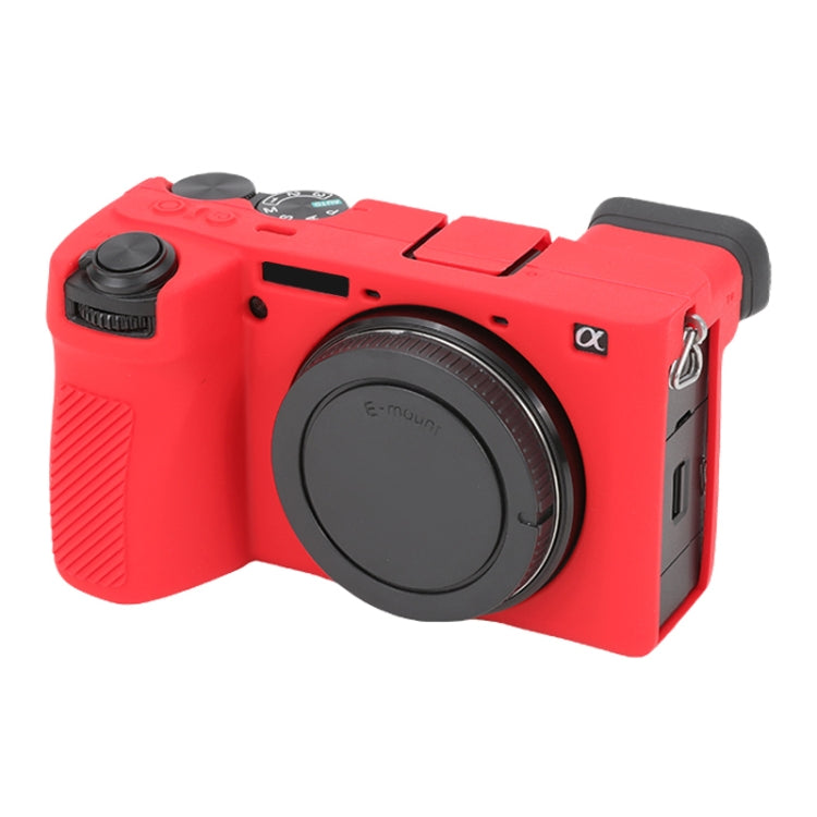 For Sony ILCE-6700 / A6700 Glossy Soft Silicone Protective Case(Red) - Protective Case by PMC TechLife | Online Shopping South Africa | PMC TechLife | Buy Now Pay Later Mobicred
