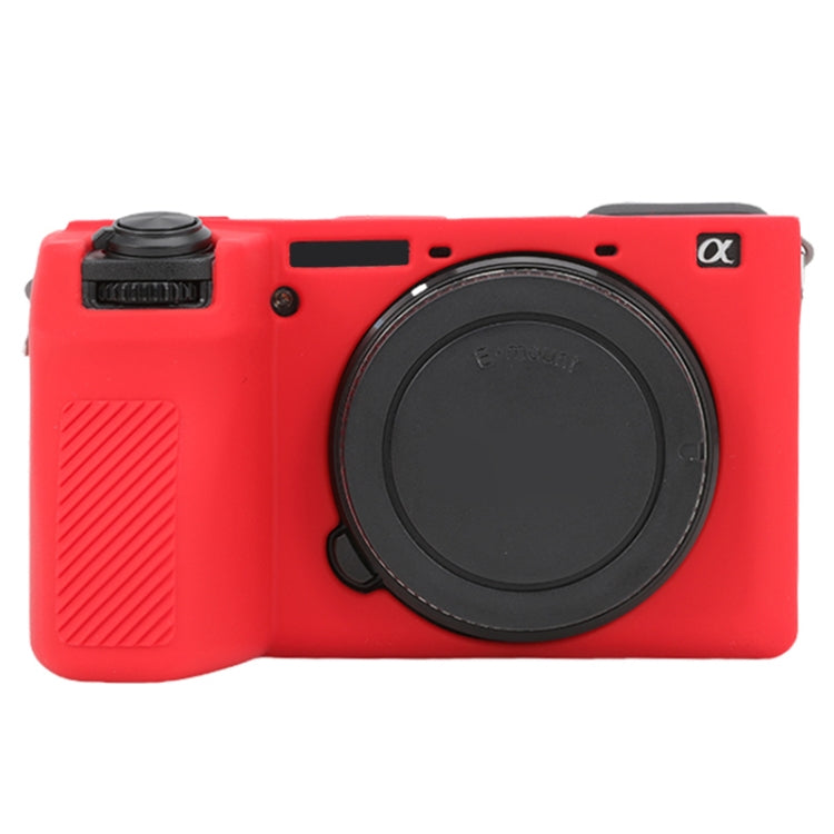 For Sony ILCE-6700 / A6700 Glossy Soft Silicone Protective Case(Red) - Protective Case by PMC TechLife | Online Shopping South Africa | PMC TechLife | Buy Now Pay Later Mobicred
