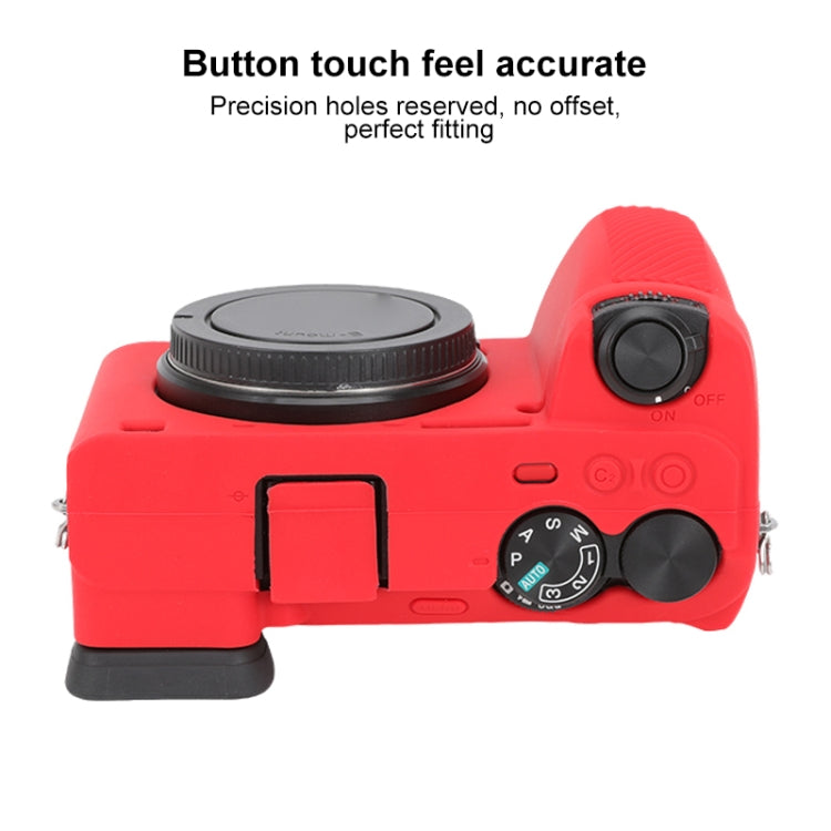 For Sony ILCE-6700 / A6700 Glossy Soft Silicone Protective Case(Red) - Protective Case by PMC TechLife | Online Shopping South Africa | PMC TechLife | Buy Now Pay Later Mobicred