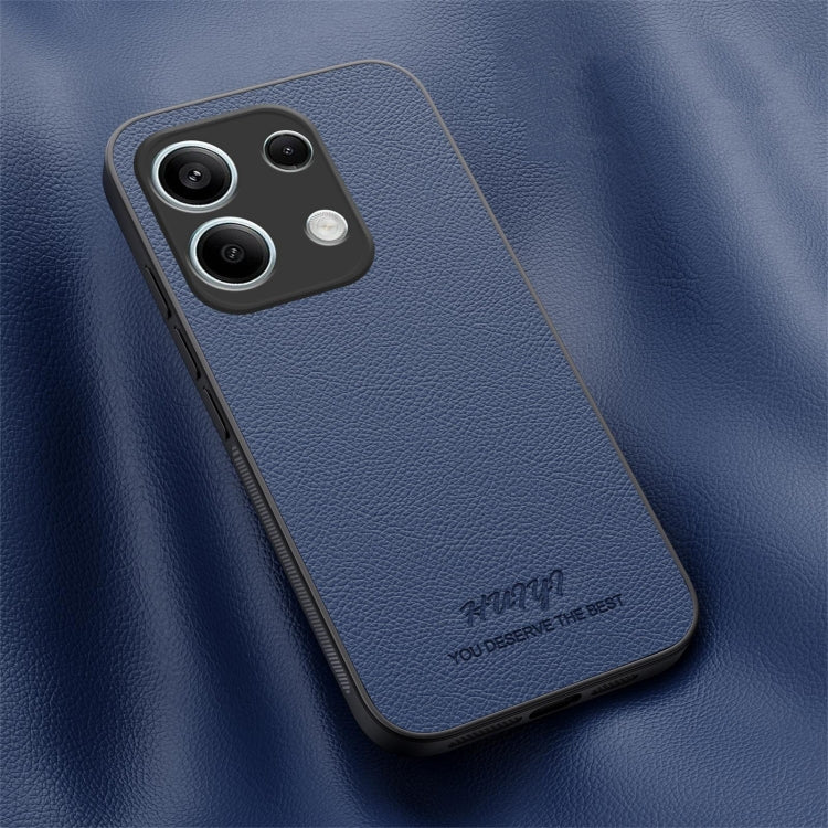 For Redmi Note 13 Pro 4G HUIYI Leather Magnetic Phone Case(Blue) - Xiaomi Cases by PMC TechLife | Online Shopping South Africa | PMC TechLife | Buy Now Pay Later Mobicred