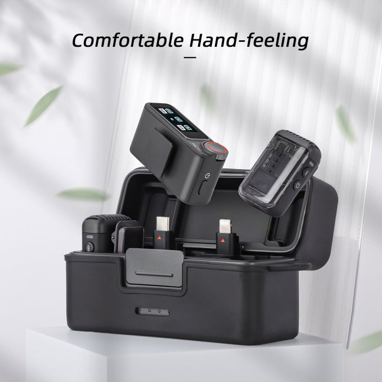 For DJI Mic 2 Sunnylife BHT772 Charging Case Wireless Mic Soft Scratch-proof Protective Cover(Black) - DJI Mic Series by Sunnylife | Online Shopping South Africa | PMC TechLife | Buy Now Pay Later Mobicred