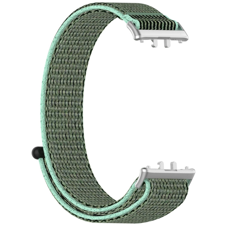 For Samsung Galaxy Fit 3 Nylon Loop Hook and Loop Fastener Watch Band(Blue Sea) - Watch Bands by PMC Jewellery | Online Shopping South Africa | PMC Jewellery