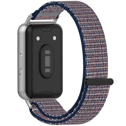 For Samsung Galaxy Fit 3 Nylon Loop Hook and Loop Fastener Watch Band(Midnight Blue) - Watch Bands by PMC Jewellery | Online Shopping South Africa | PMC Jewellery