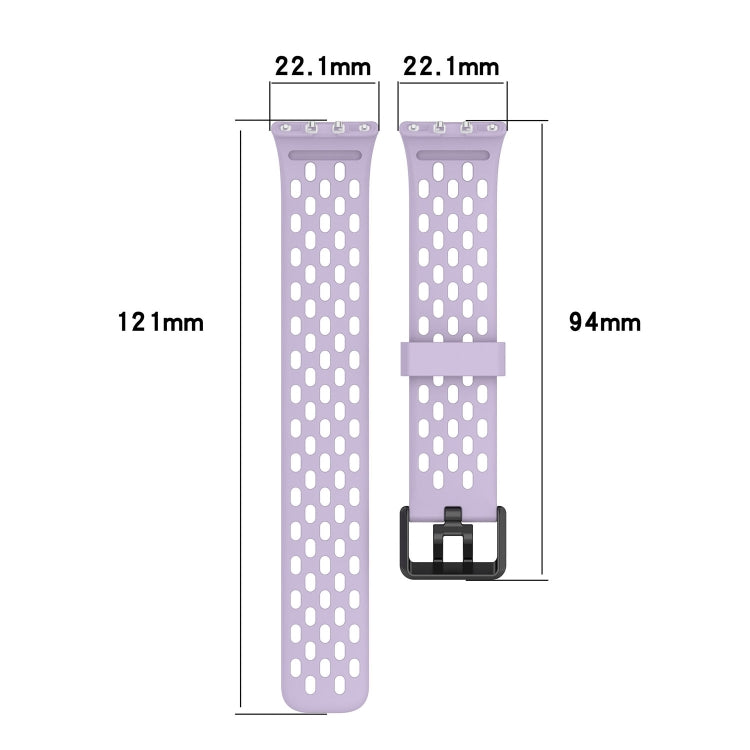 For Samsung Galaxy Fit 3 Hole Style Dual Buckle Silicone Watch Band(Blue) - Watch Bands by PMC TechLife | Online Shopping South Africa | PMC TechLife | Buy Now Pay Later Mobicred