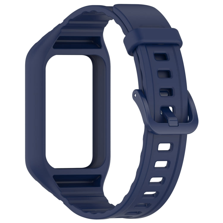 For Honor Band 9 Armor Integrated Silicone Watch Band(Midnight Blue) - Watch Bands by PMC Jewellery | Online Shopping South Africa | PMC Jewellery