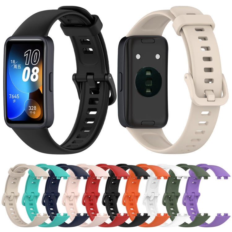 For Huawei Band 10 / 9 / 8 Solid Color Colorful Buckle Silicone Watch Band(Red) - free shipping - PMC TechLife - Order now!