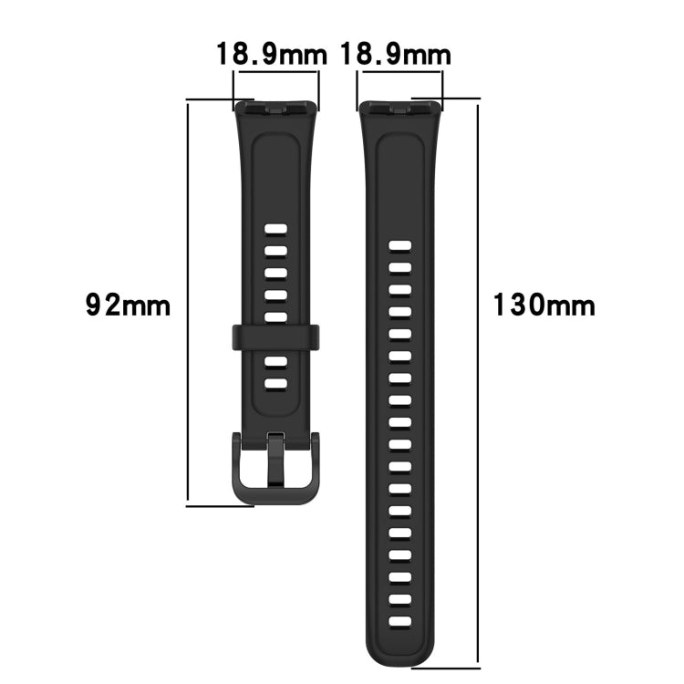 For Huawei Band 10 / 9 / 8 Solid Color Colorful Buckle Silicone Watch Band(Orange) - Watch Bands by PMC TechLife | Online Shopping South Africa | PMC TechLife | Buy Now Pay Later Mobicred