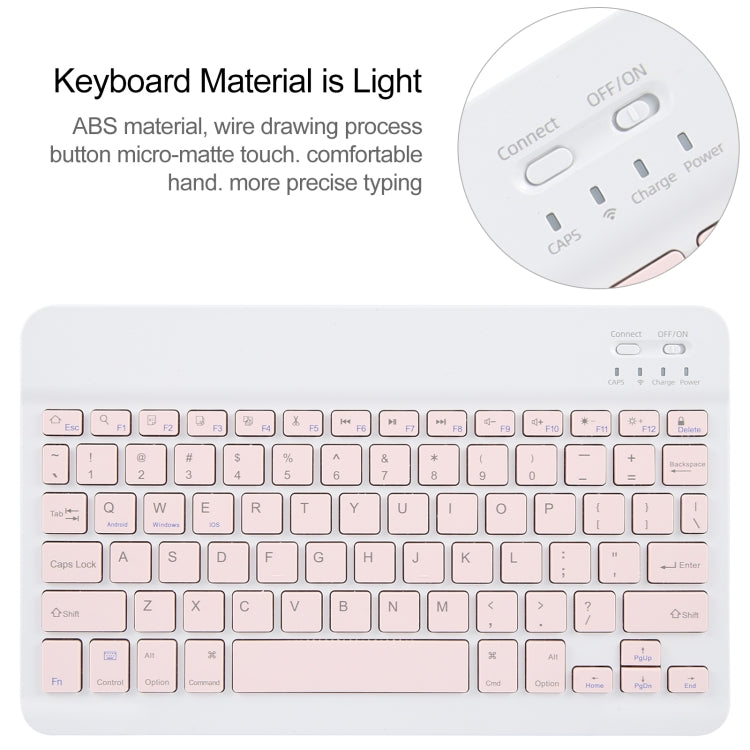 For Huawei MatePad Air 11.5 Square Button Bluetooth Keyboard Rotatable Holder Leather Case(Rose Gold) - free shipping - PMC TechLife - Order now!