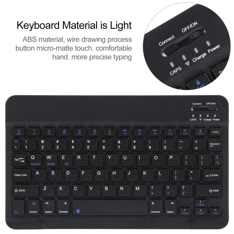 For Huawei MatePad Air 11.5 Square Button Bluetooth Keyboard Rotatable Holder Leather Case(Black) - Huawei Keyboard by PMC Jewellery | Online Shopping South Africa | PMC Jewellery