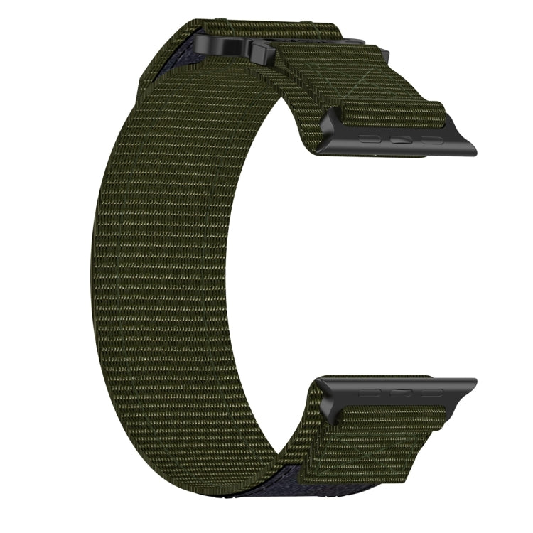 For Apple Watch Series 8 41mm Nylon Hook And Loop Fastener Watch Band(Army Green) - free shipping - PMC TechLife - Order now!
