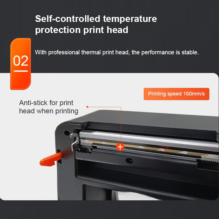 ZJ-9250 100x150mm USB Bluetooth Thermal Label Printer, Plug:US Plug(Black) - Printer by PMC TechLife | Online Shopping South Africa | PMC TechLife | Buy Now Pay Later Mobicred