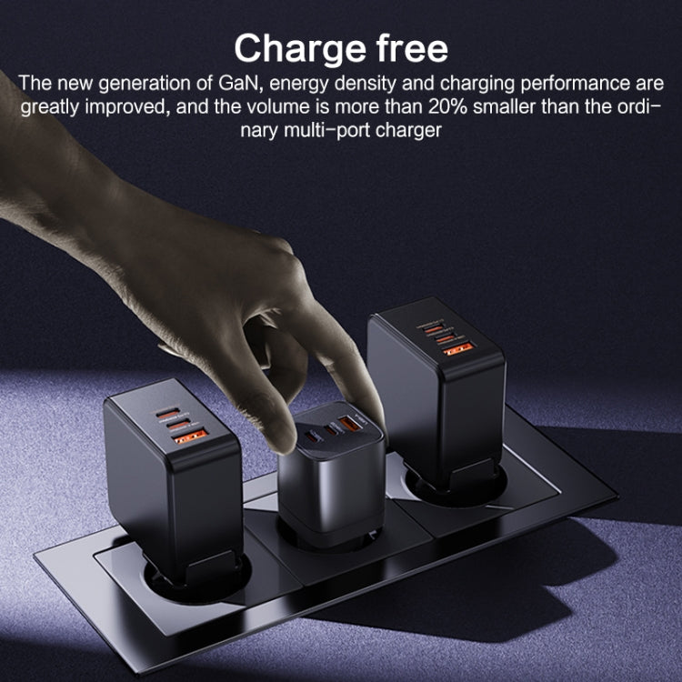 Yesido YC84 PD65W Three Port Type-C GaN Charger, UK Plug - USB Charger by Yesido | Online Shopping South Africa | PMC Jewellery | Buy Now Pay Later Mobicred