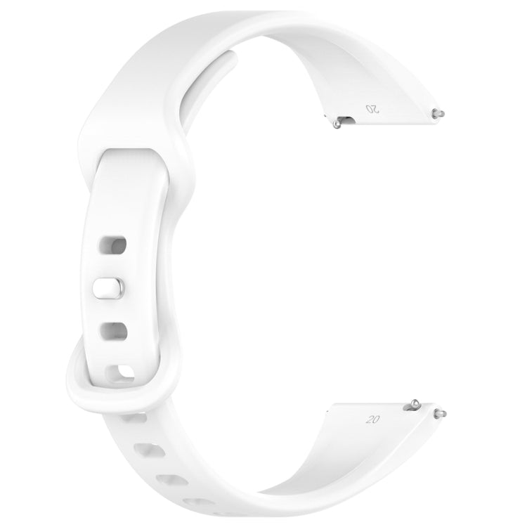 22mm Slim Reverse Buckle Silicone Watch Band(White) - 22mm Bands by PMC TechLife | Online Shopping South Africa | PMC TechLife