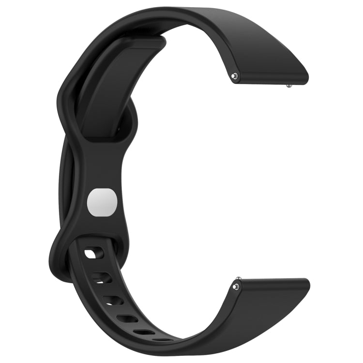 22mm Slim Reverse Buckle Silicone Watch Band(Black) - free shipping - PMC TechLife - Order now!