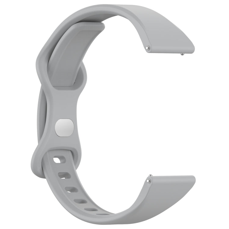 22mm Slim Reverse Buckle Silicone Watch Band(Grey) - 22mm Bands by PMC TechLife | Online Shopping South Africa | PMC TechLife
