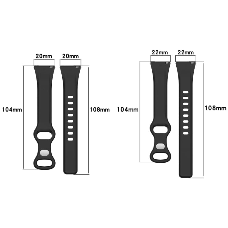 20mm Slim Reverse Buckle Silicone Watch Band(Blue Grey) - 20mm Bands by PMC TechLife | Online Shopping South Africa | PMC TechLife
