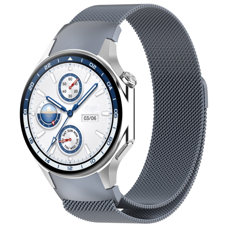 For OPPO Watch X / OnePlus Watch 2 Milan Magnetic Steel Mesh Watch Band(Space Grey) - Watch Bands by PMC Jewellery | Online Shopping South Africa | PMC Jewellery