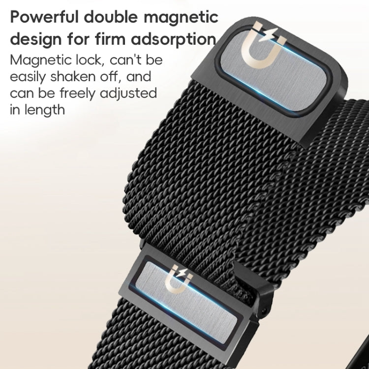 For Apple Watch SE 44mm ZGA Milanese Magnetic Metal Watch Band(Silver) - Watch Bands by ZGA | Online Shopping South Africa | PMC Jewellery | Buy Now Pay Later Mobicred