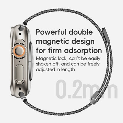 For Apple Watch Series 2 42mm ZGA Milanese Magnetic Metal Watch Band(Black) - Watch Bands by ZGA | Online Shopping South Africa | PMC Jewellery | Buy Now Pay Later Mobicred