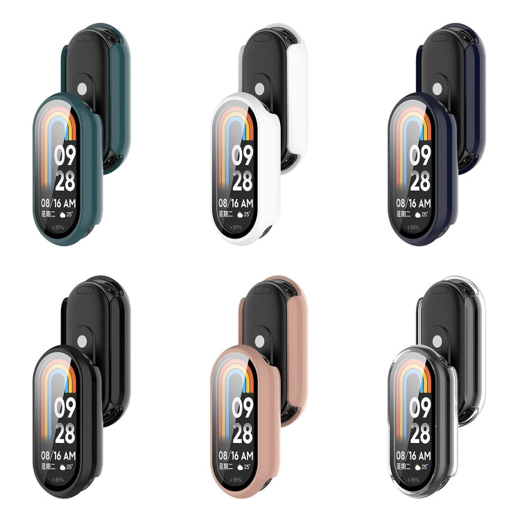 For Xiaomi Mi Band 8 / 9 Ceramic / 10 Ceramic Tempered Film Integrated PC Protective Watch Cover(Black) - free shipping - PMC TechLife - Order now!
