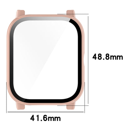 For P66 / P66D / P66ED 1.85 inch Watch PC + Tempered Film Integrated Watch Protective Case(Pink) - Watch Case by PMC Jewellery | Online Shopping South Africa | PMC Jewellery