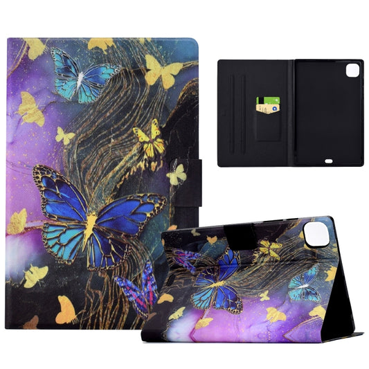 For iPad Pro 11 2024 Voltage Painted Smart Leather Tablet Case(Gold Butterflies) - iPad Pro 11 2024 Cases by PMC Jewellery | Online Shopping South Africa | PMC Jewellery | Buy Now Pay Later Mobicred