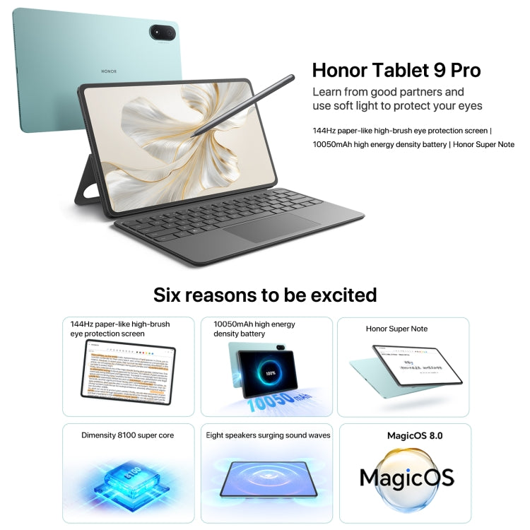 Honor Pad 9 Pro 12.1 inch WiFi, 8GB+256GB, MagicOS 8.0 Dimensity 8100 Octa Core, Not Support Google Play(Grey) - free shipping - PMC TechLife - Order now!