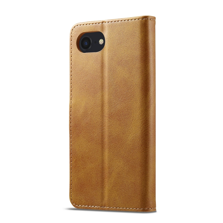 LC.IMEEKE Calf Texture Horizontal Flip Leather Case For iPhone 16e(Yellow) - iPhone 16e Cases by LC.IMEEKE | Online Shopping South Africa | PMC TechLife | Buy Now Pay Later Mobicred