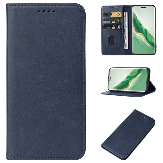 For Honor Magic6 Pro Magnetic Closure Leather Phone Case(Blue) - Honor Cases by PMC Jewellery | Online Shopping South Africa | PMC Jewellery | Buy Now Pay Later Mobicred