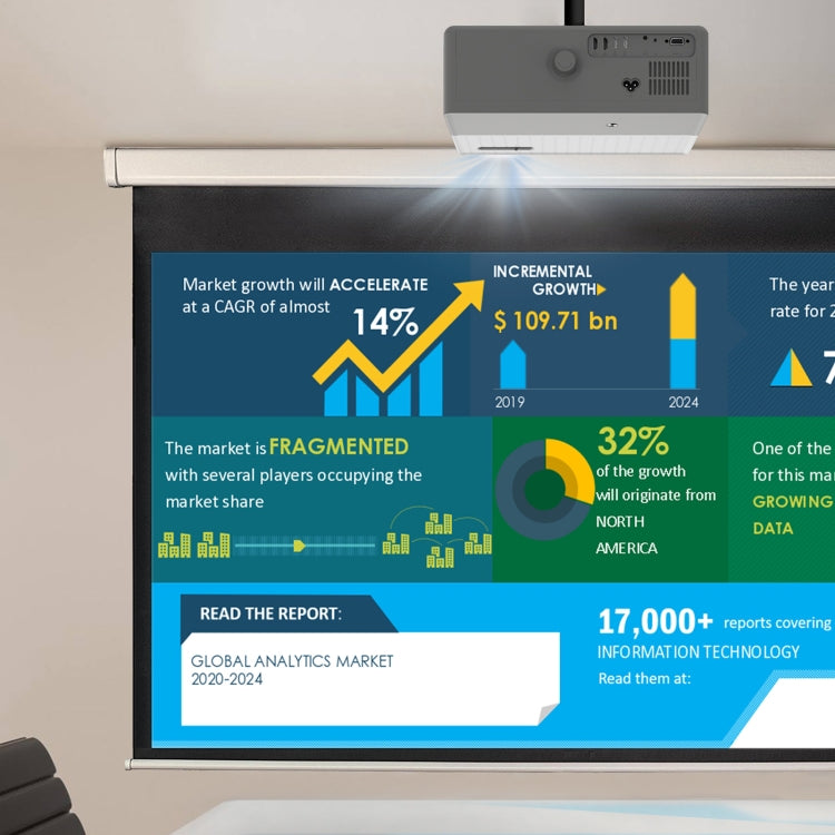 D4000 Android 9.0 1080P HD Home Portable LED Projector(EU Plug) - LED Projector by PMC TechLife | Online Shopping South Africa | PMC TechLife | Buy Now Pay Later Mobicred