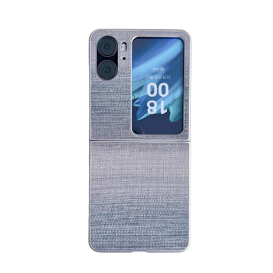 For OPPO Find N2 Flip Illusory Color Leather Texture PC Phone Case(Blue) - Find N2 Flip Cases by PMC Jewellery | Online Shopping South Africa | PMC Jewellery | Buy Now Pay Later Mobicred