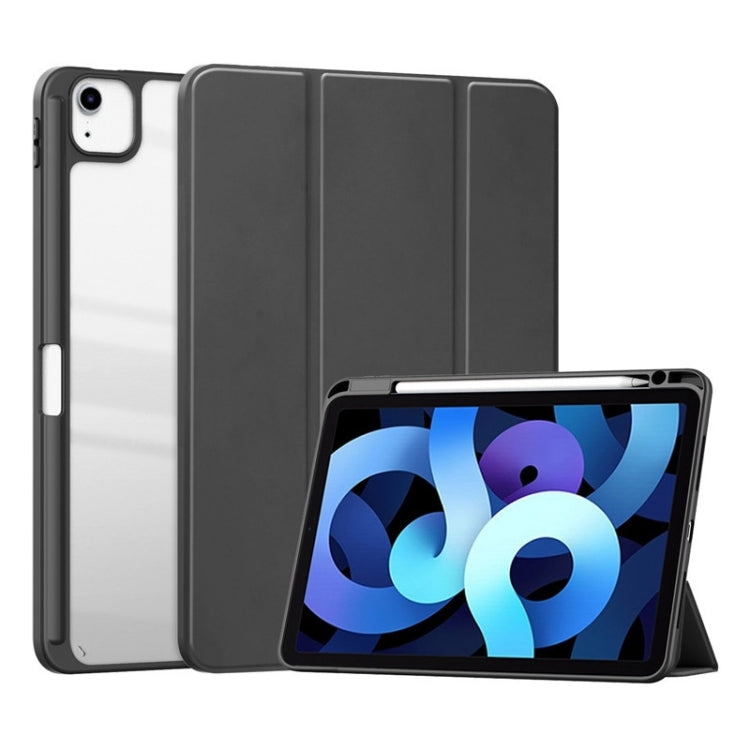 For iPad Pro 11 2022 / 2021 / 2020 ZGA Tri-Fold Voltage Smart Leather Tablet Case(Black) - free shipping - PMc TechLife - Order now!