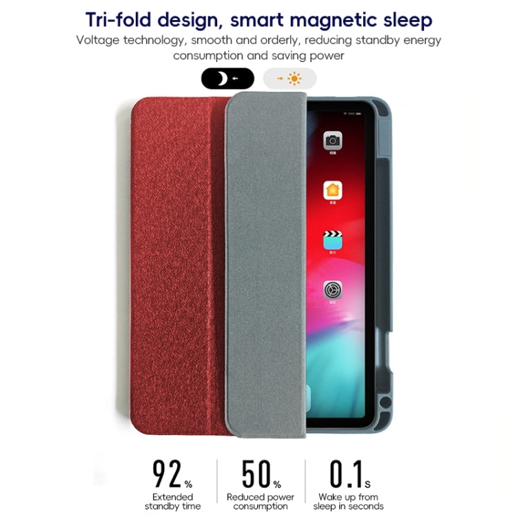 For iPad Air 10.9 2022 / 2020 ZGA Tri-Fold Voltage Smart Leather Tablet Case(Black) - free shipping - PMc TechLife - Order now!