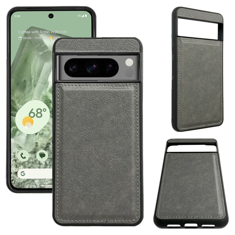 For Google Pixel 8 Pro Multifunctional 7-Card Wallet Leather Phone Case(Grey) - Google Cases by PMC TechLife | Online Shopping South Africa | PMC TechLife | Buy Now Pay Later Mobicred
