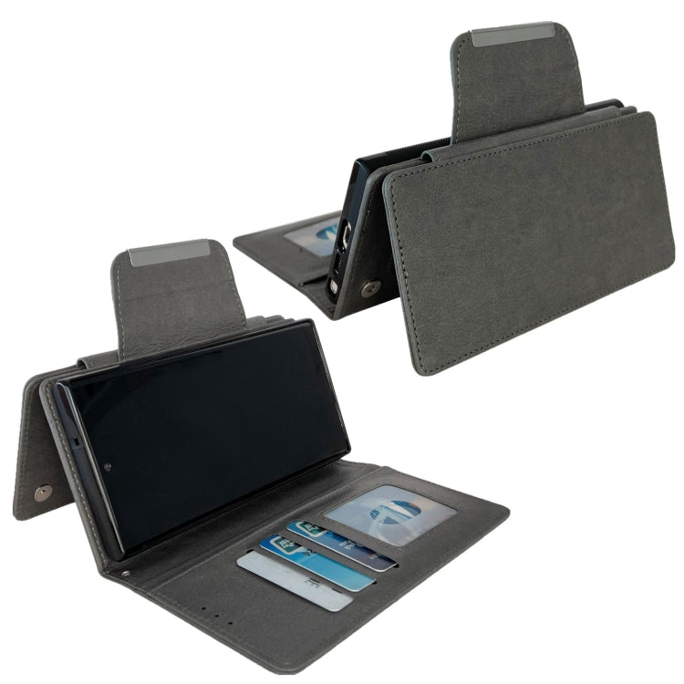 For Google Pixel 8 Pro Multifunctional 7-Card Wallet Leather Phone Case(Grey) - Google Cases by PMC TechLife | Online Shopping South Africa | PMC TechLife | Buy Now Pay Later Mobicred