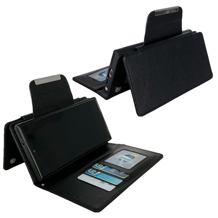 For Google Pixel 7a Multifunctional 7-Card Wallet Leather Phone Case(Black) - Google Cases by PMC TechLife | Online Shopping South Africa | PMC TechLife | Buy Now Pay Later Mobicred