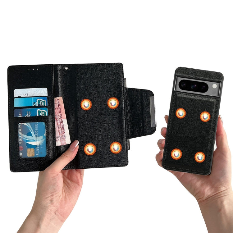 For Google Pixel 7 Pro Multifunctional 7-Card Wallet Leather Phone Case(Black) - Google Cases by PMC TechLife | Online Shopping South Africa | PMC TechLife | Buy Now Pay Later Mobicred
