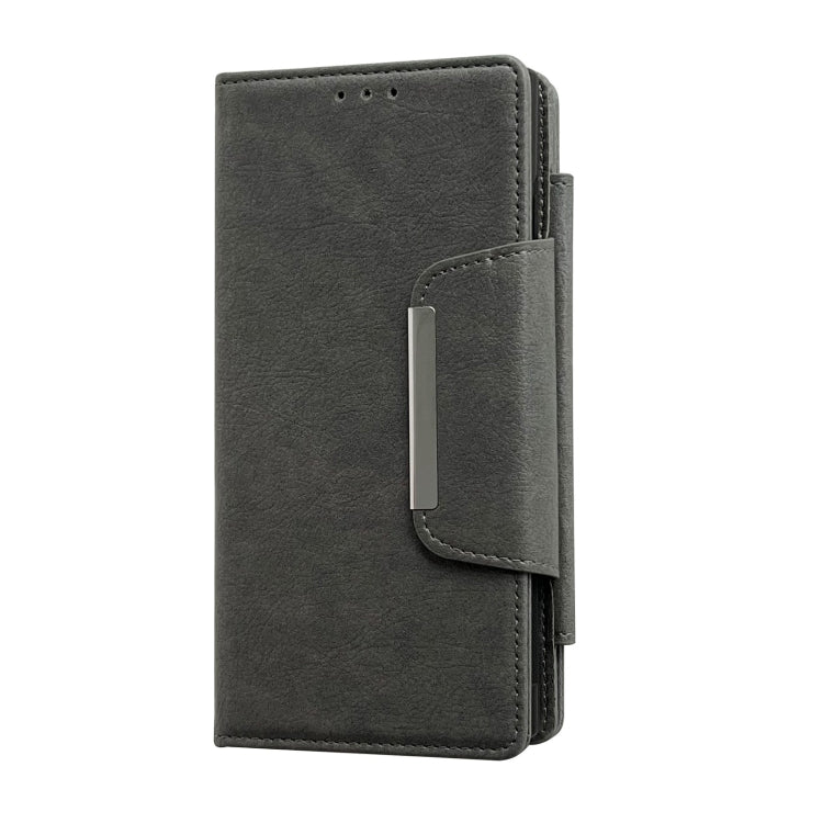 For Google Pixel 6a Multifunctional 7-Card Wallet Leather Phone Case(Grey) - Google Cases by PMC TechLife | Online Shopping South Africa | PMC TechLife | Buy Now Pay Later Mobicred