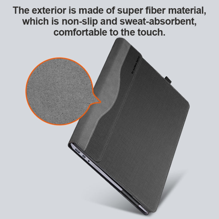 For Microsoft Surface Laptop 6 15 inch Laptop PU Leather Protective Case(Deep Blue) - Others by PMC TechLife | Online Shopping South Africa | PMC TechLife | Buy Now Pay Later Mobicred