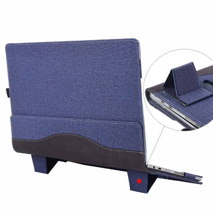 For Microsoft Surface Book 3 / 2 15 inch Cloth Texture Laptop Leather Case With Stand Function(Blue) - 15 inch by PMC Jewellery | Online Shopping South Africa | PMC Jewellery | Buy Now Pay Later Mobicred